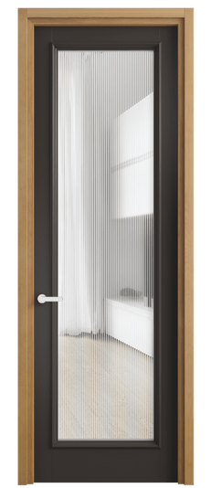 Дверь межкомнатная 6702 МАН DUNE. Цвет Матовый антрацит. Материал Гладкая эмаль. Коллекция Шарм. Картинка.