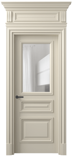 Дверь межкомнатная 7304 ББСР MORU. Цвет Бук бежево-серый. Материал Массив бука эмаль. Коллекция Antique. Картинка.