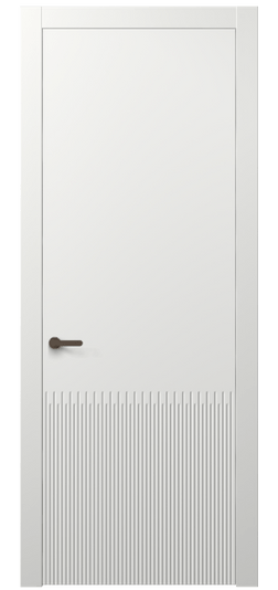 Дверь межкомнатная АКП 8626 МССР. Цвет Матовый светло-серый. Материал Гладкая эмаль. Коллекция Dune. Картинка.