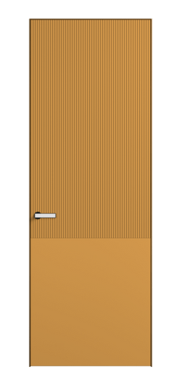 Дверь межкомнатная 8205 Пастельно-жёлтый RAL 1034. Цвет RAL Пастельно-жёлтый RAL 1034. Материал Гладкая эмаль. Коллекция Velvet. Картинка.