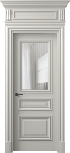 Дверь межкомнатная 7304 БТСР MORU. Цвет Бук тёплый серый. Материал Массив бука эмаль. Коллекция Antique. Картинка.