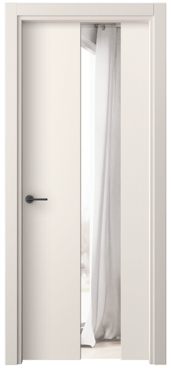 Дверь межкомнатная 4226 ПЭКБ ДВ ЗЕР. Цвет ПЭТ кремово-белый. Материал ПЭТ. Коллекция Freedom. Картинка.