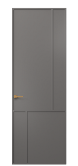 Дверь межкомнатная АКП 8606 МКЛС. Цвет Матовый классический серый. Материал Гладкая эмаль. Коллекция Frame. Картинка.
