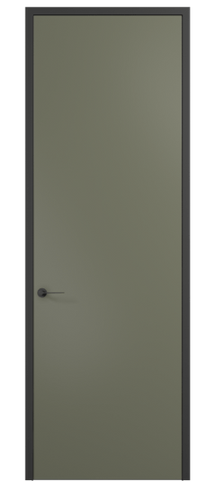 Дверь межкомнатная 0010 АКП МОТ. Цвет Матовый оливковый тёмный. Материал Гладкая эмаль. Коллекция Планум Про. Картинка.