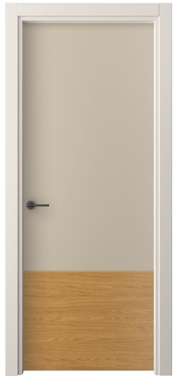 Дверь межкомнатная 4229 ПЭСК. Цвет ПЭТ серо-коричневый . Материал ПЭТ. Коллекция Freedom. Картинка.