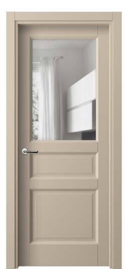 Дверь межкомнатная 1432 ПЭСК ПРОЗ. Цвет ПЭТ серо-коричневый . Материал ПЭТ. Коллекция Galant. Картинка.