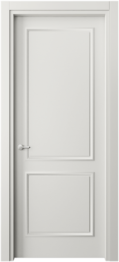 Дверь межкомнатная 8121 МСР . Цвет Матовый серый. Материал Гладкая эмаль. Коллекция Paris. Картинка.