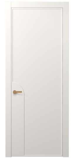 Дверь межкомнатная АКП 8605 МПБЛ. Цвет Матовый пудровый белый. Материал Гладкая эмаль. Коллекция Фрэйм. Картинка.