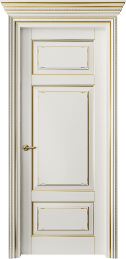 Дверь межкомнатная 6221 БЖМЗ. Цвет Бук жемчуг с золотом. Материал  Массив бука эмаль с патиной. Коллекция Royal. Картинка.