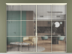 Перегородка Formato внутри проёма 4 створки