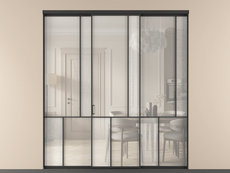 Перегородка Mosaic внутри проёма трёхстворчатая