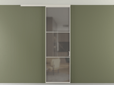 Перегородка Формато вдоль стены на потолок 1 створка