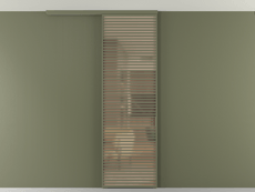 Перегородка Формато вдоль стены на потолок 1 створка