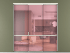 Перегородка Formato внутри проёма 3 створки